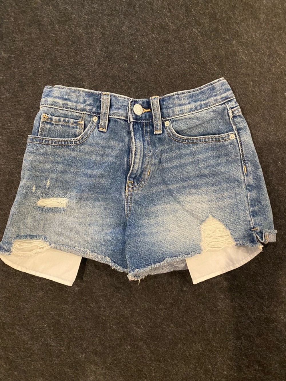 Old Navy Light Blue Distressed Denim Shorts